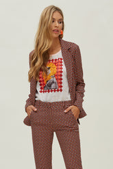 BASIC ELASTIC JACQUARD SLIM-FIT JACKET